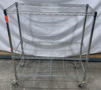 Rolling Shelves 36&rdquo; L x 16&rdquo; W x 40&rdquo;T