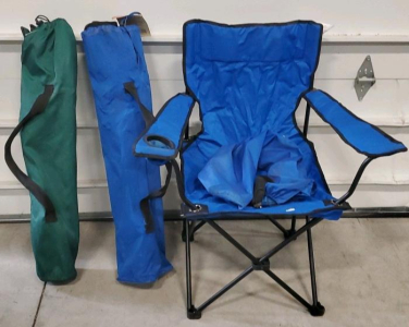 (3) Adult Camping Folding Chairs