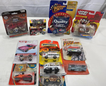 Assorted Die Cast Cars - NASCAR , Matchbox, Hotwheels & More