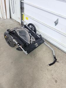 Retrospec Rover Bicycle Trailer, Black & Beige, 16" Wheels