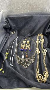 Assorted Costume Jewelry Necklaces & Earrings