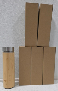 (5) Bamboo Insulated Water Bottle, 16.9 oz, with Tea Infuser