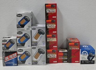 Oil Filters Bundle - SuperTech ST16 ST5, K&N KN-171C KN-173C KN-138, Mopar MO-090
