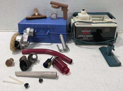 (1) Bissell Little Green Plus Portable Home Cleaner, Model 1653-5 (1) Vintage Kirby Handi-Butler Model 2511