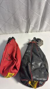 (2) Vintage Punching Bags w/ 1 mount