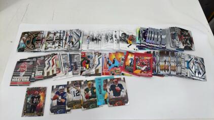 Assortment Of Football Cards Big Names , Rookies , Inserts & More
