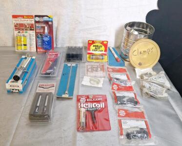 (1) 4-Oz Can Of Liquid Electrical Tape, (1) 1.22-Oz Bottle Of Blue Threadlocker & Assorted Automotive Tools & Hardware