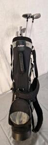 Set Of (5) AMF Jr Silver Series Golf Clubs W/Bag