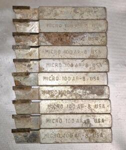 Lot Of (10) Carbide Tipped Tooling Bits