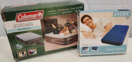 Coleman Queen Air Mattress and Intex Twin Air Mattress