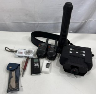 X vision Night Vision, Casio Camera , Motorola Walkie Talkies, Flash Light & More