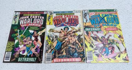 John Carter Warlord of Mars Comics, Marvel, Issues #20, #24, #25, 1979