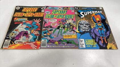 Vintage Comic Books- (1) Jan. 1977 Superboy & The Legion Of Super Heroes (1) Sept. 1976 Superboy & The Legion Of Super Heroes (1) Mar. 1987 SuperMan