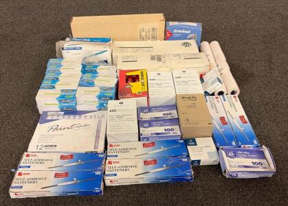 OFFICE SUPPLIES!! Including (2) Ricoh Staple Cartridge, (6) ACCO Self-Adhesive Fasteners, (1) Pack Of Overseas Paint Markers 12 Pack, And So Much More!!