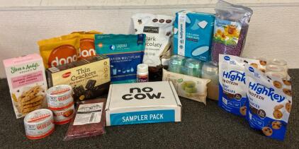 Liquid IV Electrolyte Drink Mix, Bubbly Sparkling Water, Protein Bars And Cookies, Popcorn, Coconut Chips, Crackers, Collagen Fiber Bars, Chocolates And More