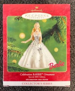 Hallmark Keepsake Special 2001 Edition Celebration Barbie Ornament