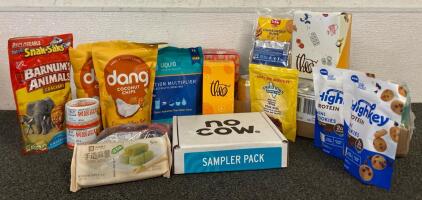 Liquid IV Electrolyte Drink Mix, Bubbly Sparkling Water, Protein Bars And Cookies, Popcorn, Coconut Chips, Crackers, Chocolates And More