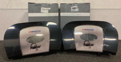 (2) Toilet Paper Dispensers, King Mattress Cover, And King Fitted Sheet