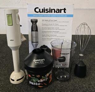 BrAun Immersion Blender w/ Cuisinart Box And Accessories