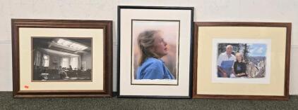(3) Framed Photos