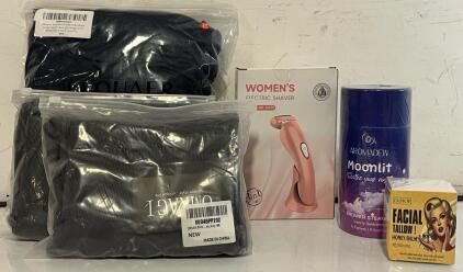 Women&rsquo;s Electric Shaver, (2) Pcs Women&rsquo;s Exercise Leggings (Large), Women&rsquo;s Robe (XL), Shower Steamers & More