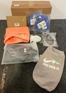 Small - Medium Sized Dog Goods Including Car Seat, Harness & Leash, Grooming Slings & More