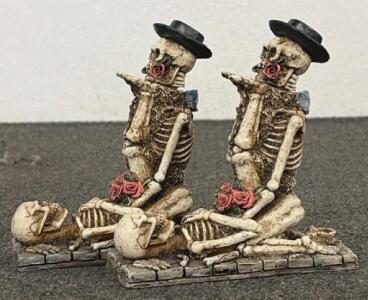(2) Decorative Knife Skeletons