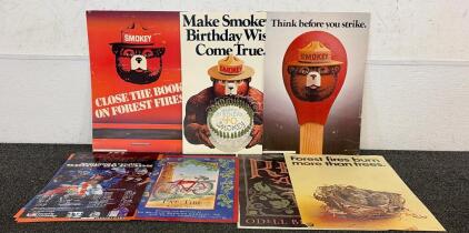 Poster Prints!! Including (2) Fat Tire Amber Ale Posters, (3) Smokey The Bear Posters, (1)BSU Poster With Signatures, And So Much More!!!