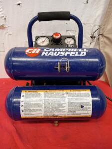 Campbell Hausfeld 2-gallon Twin-Stack Air Compressor.