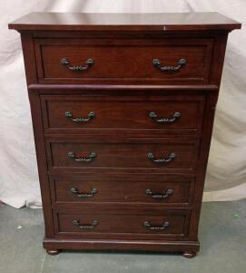 Messina Estates Chest In A Cognac Finish With Acanthus Leaf Overlays. 58"x42"x19"