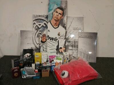 CRISTIANO RONALDO REAL MADRID 5 Piece Wall Art, Kencko Instant Smoothies, Variety Of Skin And Body Care, And More!!!
