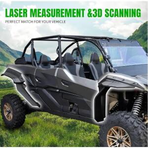 SAUTVS XXL Wider Fender Flares for Kawasaki Teryx KRX4 1000, Front Rear Extended Mud Flaps Mud Guards Extension for Kawasaki Teryx KRX 4 1000 2023 2024 2025 Accessories