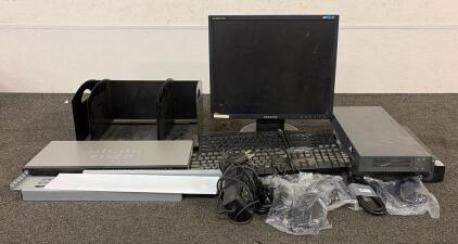 ELECTRONICS!! Including (1) Samsung Computer Monitor, (2) Keyboards, (2) Mouse Keys, And So Much More!!
