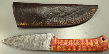 Damascus Steel Handmade Blade W/ Sheath