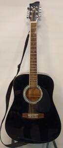 Jay Turser Acoustic Guitar With Soft Black Carrying Case JJ45-PAK-BK