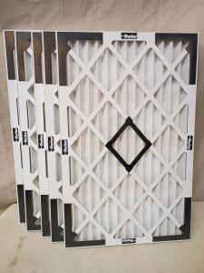 [5] Parker Hannifin 16 x 25 x 1 in. MERV 8 Disposable Pleated Air Filter.