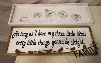 [2] Wall Hanging Artwork 10"X 40"