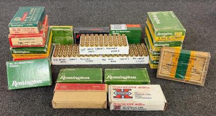 10+ Collectible Ammunition Boxes And 150+ Brass Casings .45 MAG