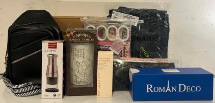 Women&rsquo;s Exercise Jacket (L), Women&rsquo;s Tank Tops (S), Cross Body Bag, Pan Organizer, Magnet Boards & More