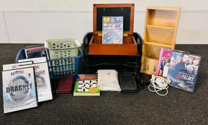 Tv Classics Shows, Paper Organizer, Mail Organizer, Crossword Pad, 4x6 Photo Paper, Misc Cables and More