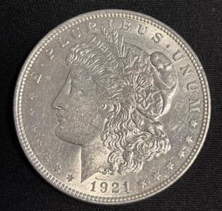 1921 Morgan Silver Dollar Coin