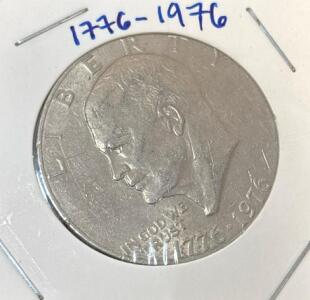1776-1976 Bicentennial Silver Eisenhower Dollar Coin