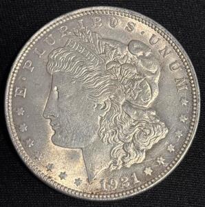 1921 Morgan Silver Dollar Coin