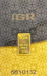 1G IGR .999.9 Fine Gold