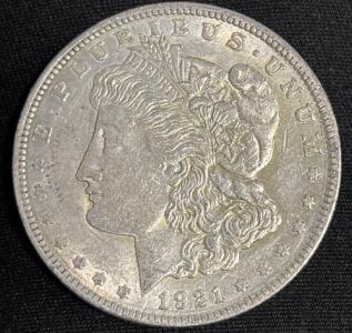 1921 Morgan Silver Dollar Coin
