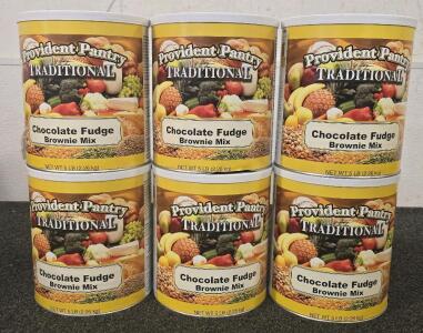 (6) Provident Pantry Chocolate Fudge Brownie Mix Survival Food