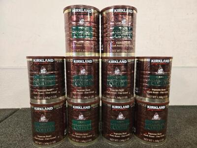(10) 3 LBS Cans of Kirkland 100% Columbian Coffee