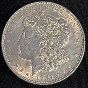 1921 Morgan Silver Dollar Coin
