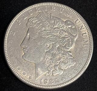 1921-S Morgan Silver Dollar Coin