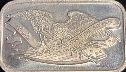 SilverTowne Retro Eagle 1 oz .999 Silver Bar